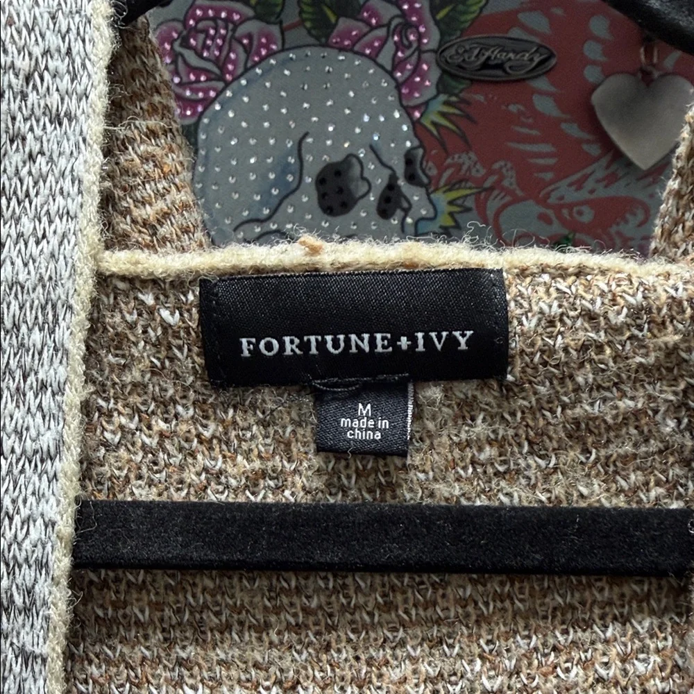 Striped Open-Front Cardigan - Picture 2 of 5